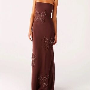 NWT Peppermayo Bayla Beaded Floral Maxi Dress